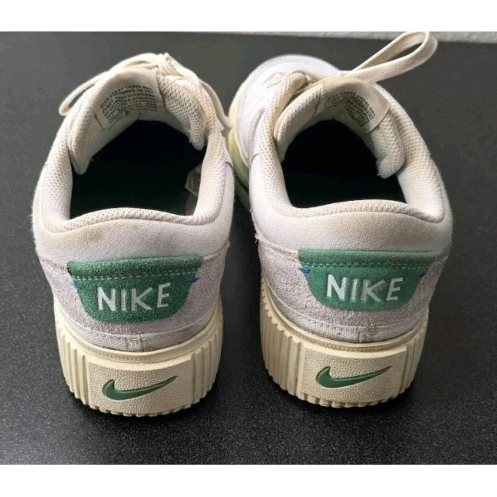 NIKE COURT LEGACY LIFT WHITE-SUMMIT Green SZ 10 Platform Sneaker Shoe Lace Up